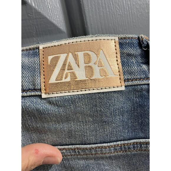 ZARA Womens Relaxed Distress Jeans NWT z1975 08228228-I2019 Sz EU 38 US 6 - Picture 7 of 10